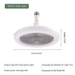 360 Rotating Smart Ceiling Fan Multicolor Led Light