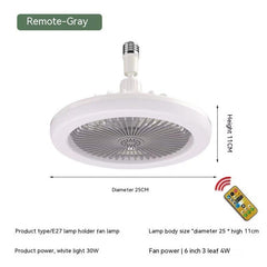 360 Rotating Smart Ceiling Fan Multicolor Led Light