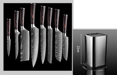 Damascus Pattern Steel Knife Set