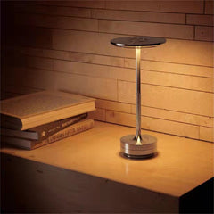 Metallic Cordless Rechargeable Waterproof Table Lamp